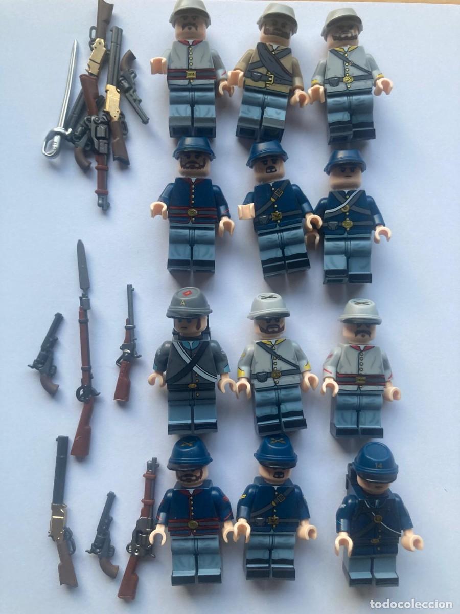 Juguetes antiguos y juegos de colecci&oacute;n: Soldados Guerra Civil Americana - lote para ICIAR