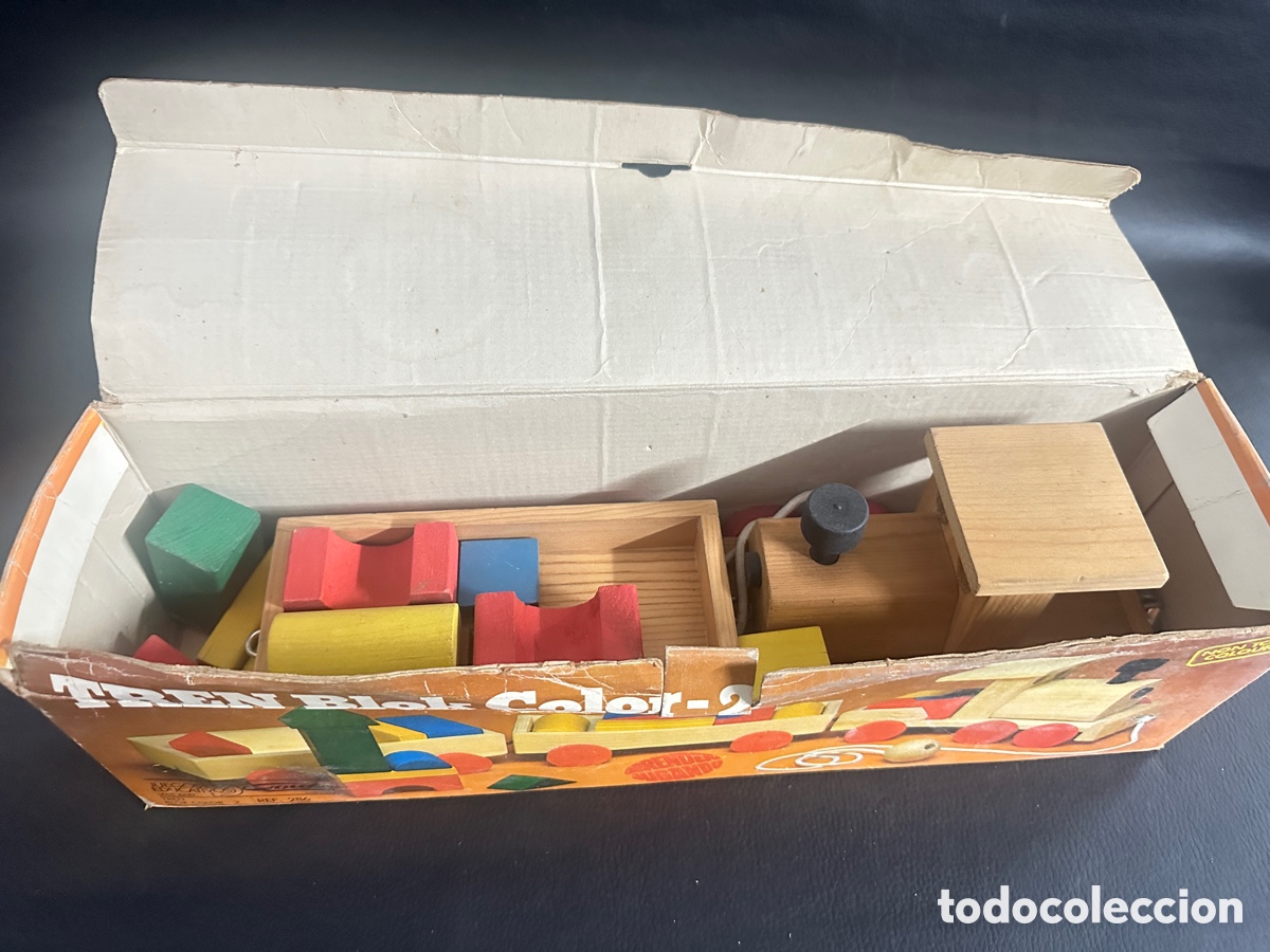 Juguetes antiguos y juegos de colecci&oacute;n: Tren Blok Color. Ref 285