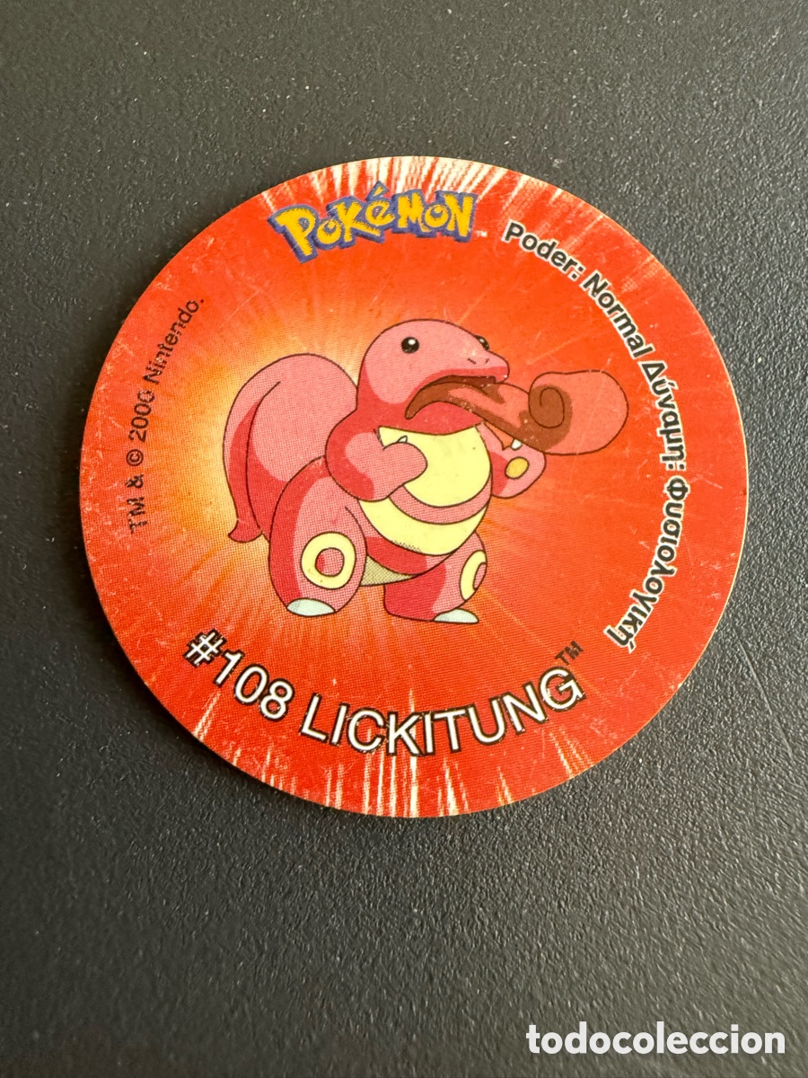 Juguetes antiguos y juegos de colecci&oacute;n: POKEMON. TAZO 2. # 108. LICKITUNG