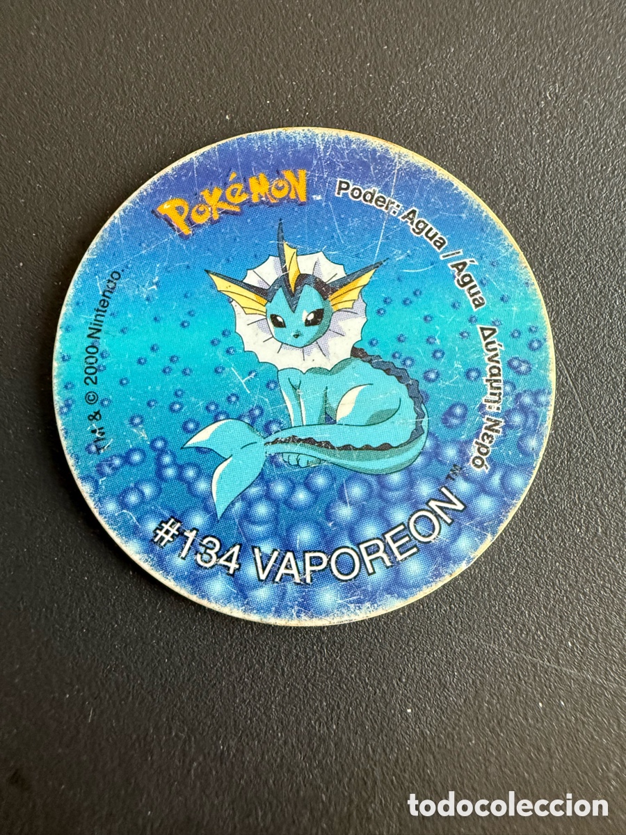 Juguetes antiguos y juegos de colecci&oacute;n: POKEMON. TAZO 2. # 134. VAPOREON