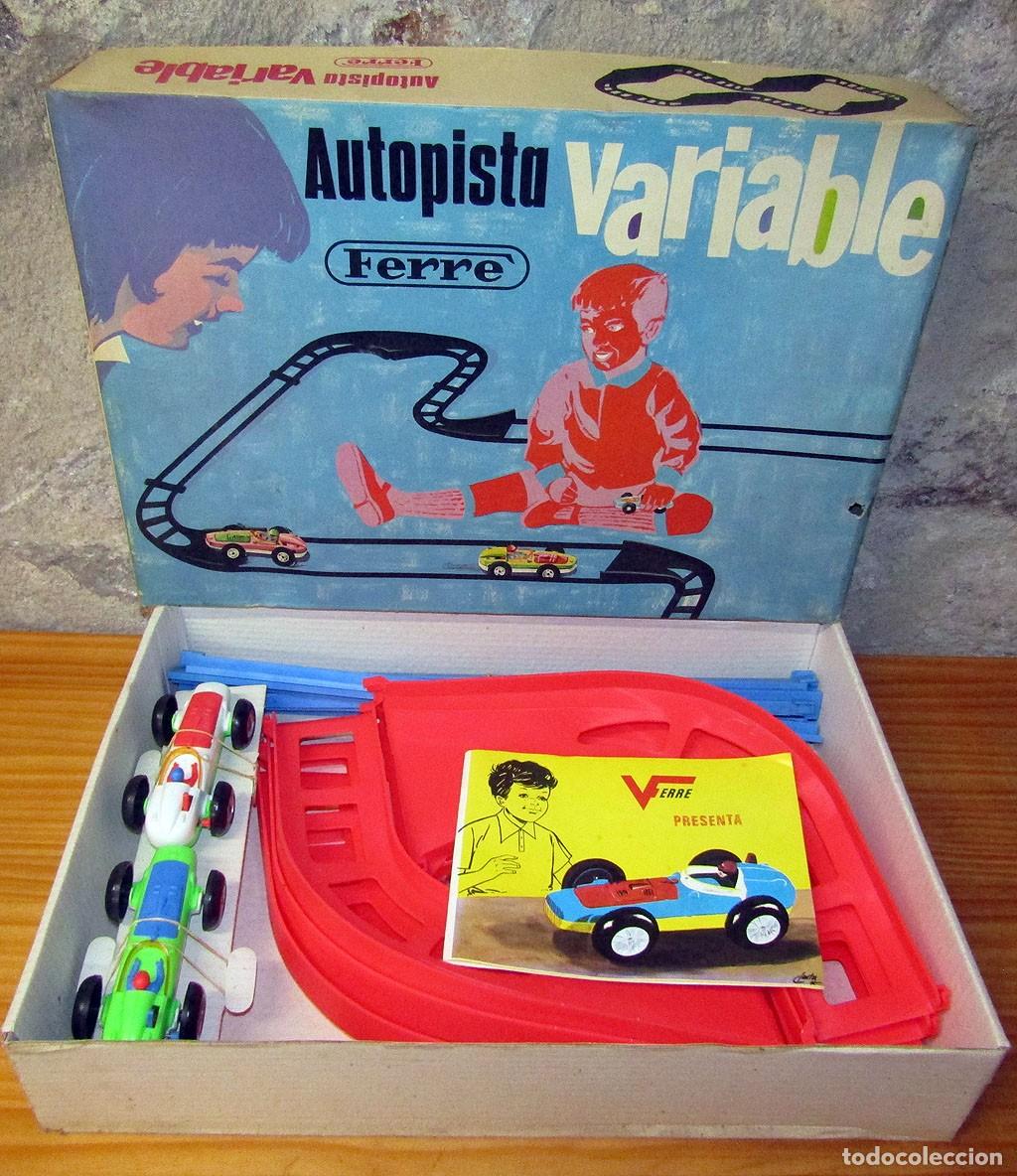 Juguetes antiguos y juegos de colecci&oacute;n: AUTOPISTA VARIABLE, DE FERRE - NUEVO Y EN SU CAJA - ANTIGUO CIRCUITO DE COCHES - FUNCIONANDO
