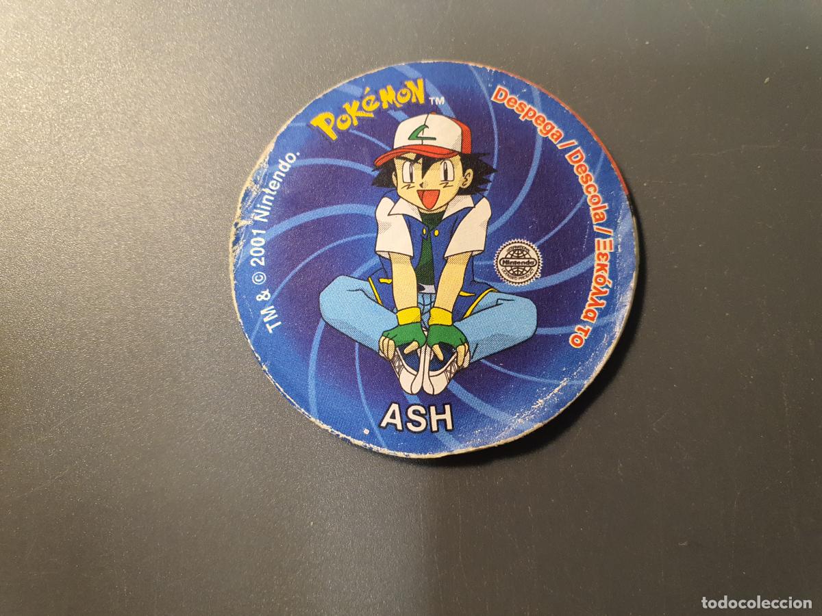 Juguetes antiguos y juegos de colecci&oacute;n: TAZO POKEMON -- A&Ntilde;O 2001 -- POKEMON STICKER TAZOS -- MATUTANO - ESPA&Ntilde;A -- N&ordm; 29 ASH CON PEGATINA