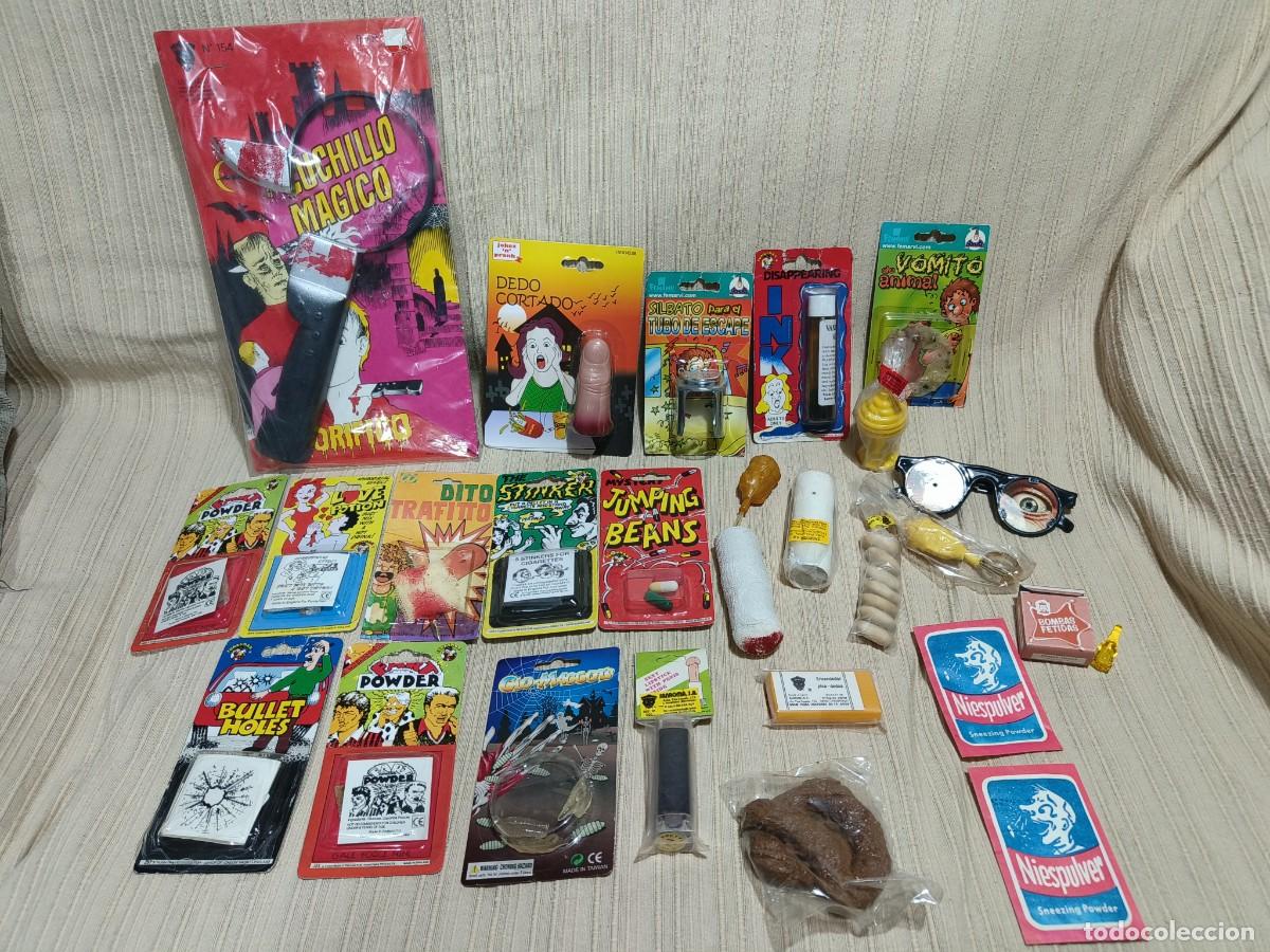 Juguetes antiguos y juegos de colecci&oacute;n: Ocasion ! Super lote articulos de broma sin uso Juguetes SanRoma San Roma a&ntilde;os 70 80 vintage y m&aacute;s