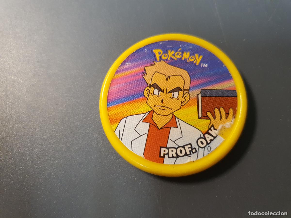Juguetes antiguos y juegos de colecci&oacute;n: TAZO POKEMON -- A&Ntilde;O 2000 -- POKEMON MASTER TAZO - ESPA&Ntilde;A - PROF OAK