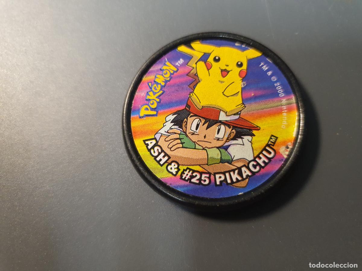 Juguetes antiguos y juegos de colecci&oacute;n: TAZO POKEMON -- A&Ntilde;O 2000 -- POKEMON MASTER TAZO - ESPA&Ntilde;A - ASH Y PIKACHU