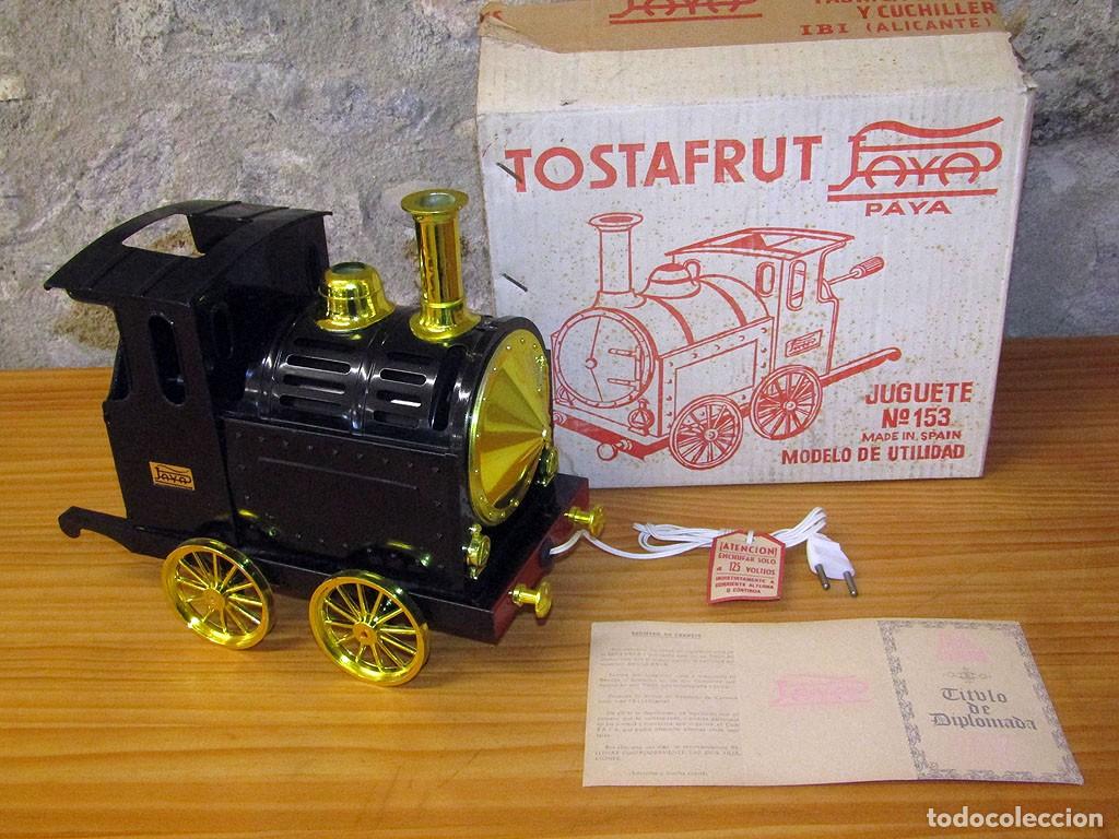 Juguetes antiguos y juegos de colecci&oacute;n: ANTIGUA LOCOMOTORA TOSTAFRUT DE PAY&Aacute; - NUEVA Y EN SU CAJA - A&Ntilde;OS 60/70