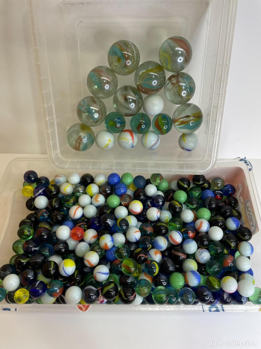Juguetes antiguos y juegos de colecci&oacute;n: CANICAS A&Ntilde;OS 70/80 BOLONES OJO DE GATO