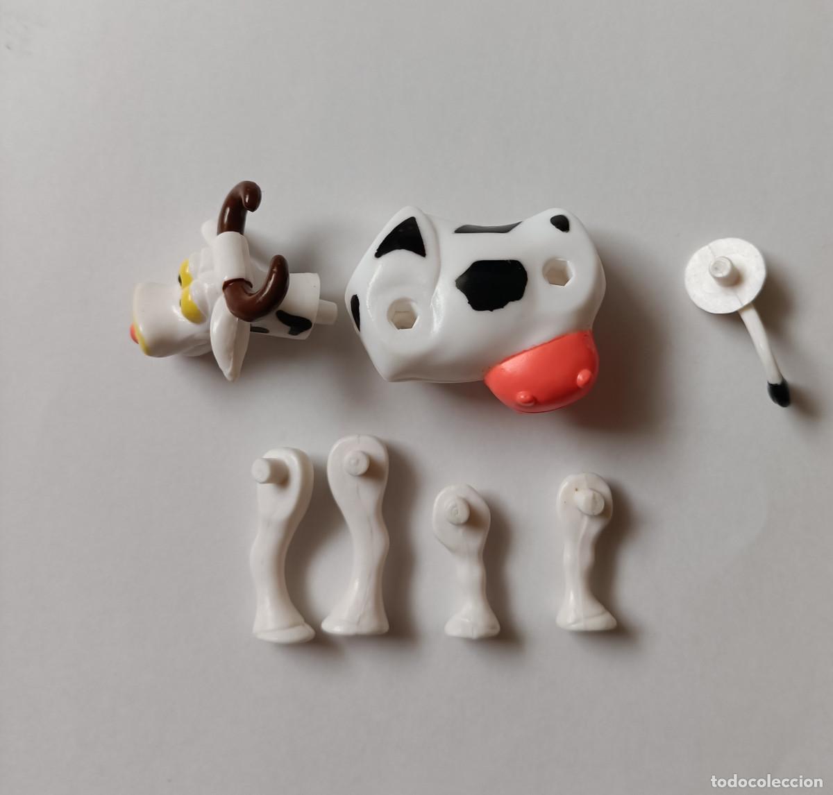 Juguetes antiguos y juegos de colecci&oacute;n: Tombola Crazy Zoo 2001 figura mu&ntilde;eco s figurita montable animal vaca