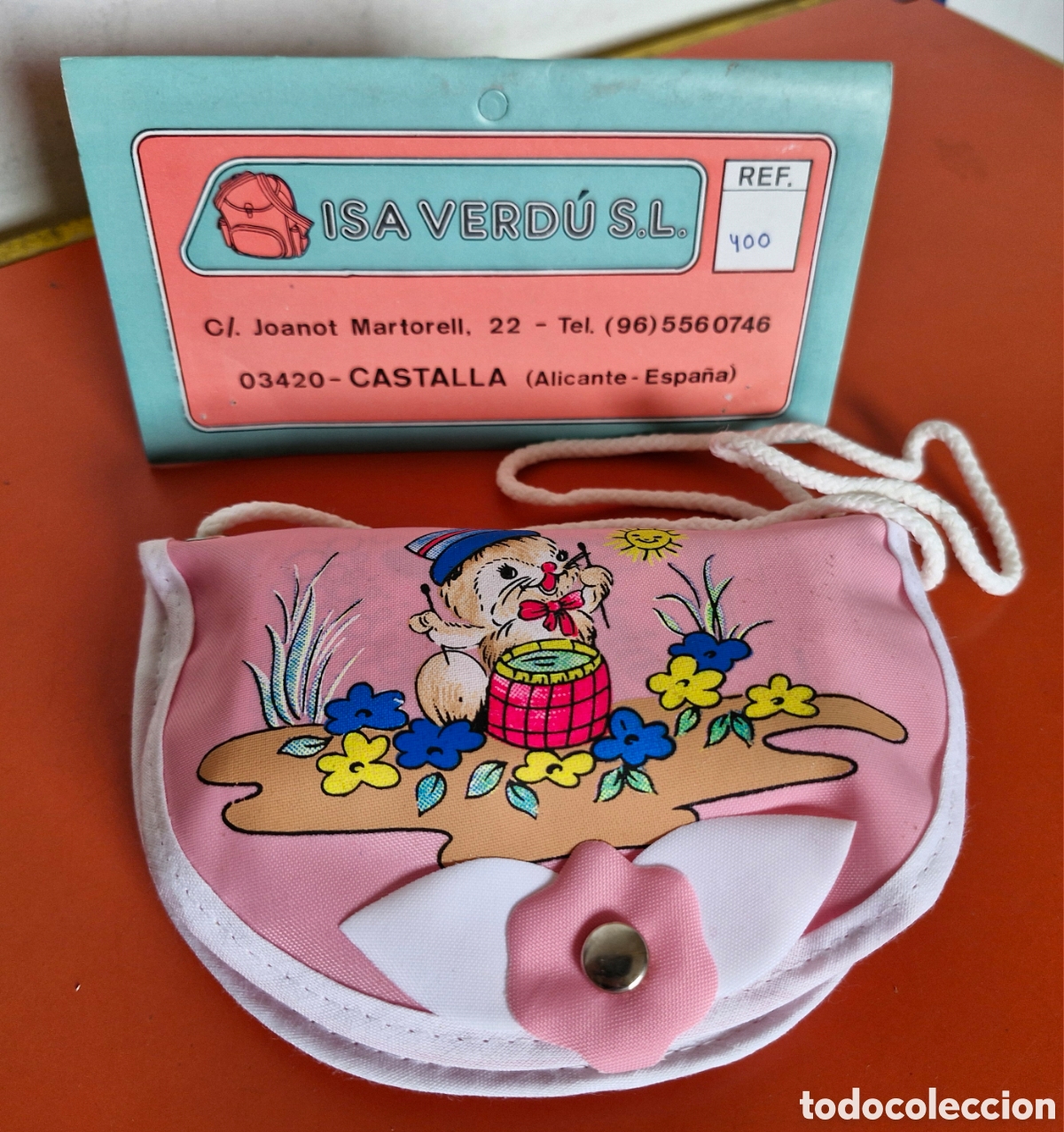 Juguetes antiguos y juegos de colecci&oacute;n: BOLSITO NECESER BANDOLERA CON PEINE Y ESPEJO.ISA VERD&Uacute; 80'S.NUEVO.