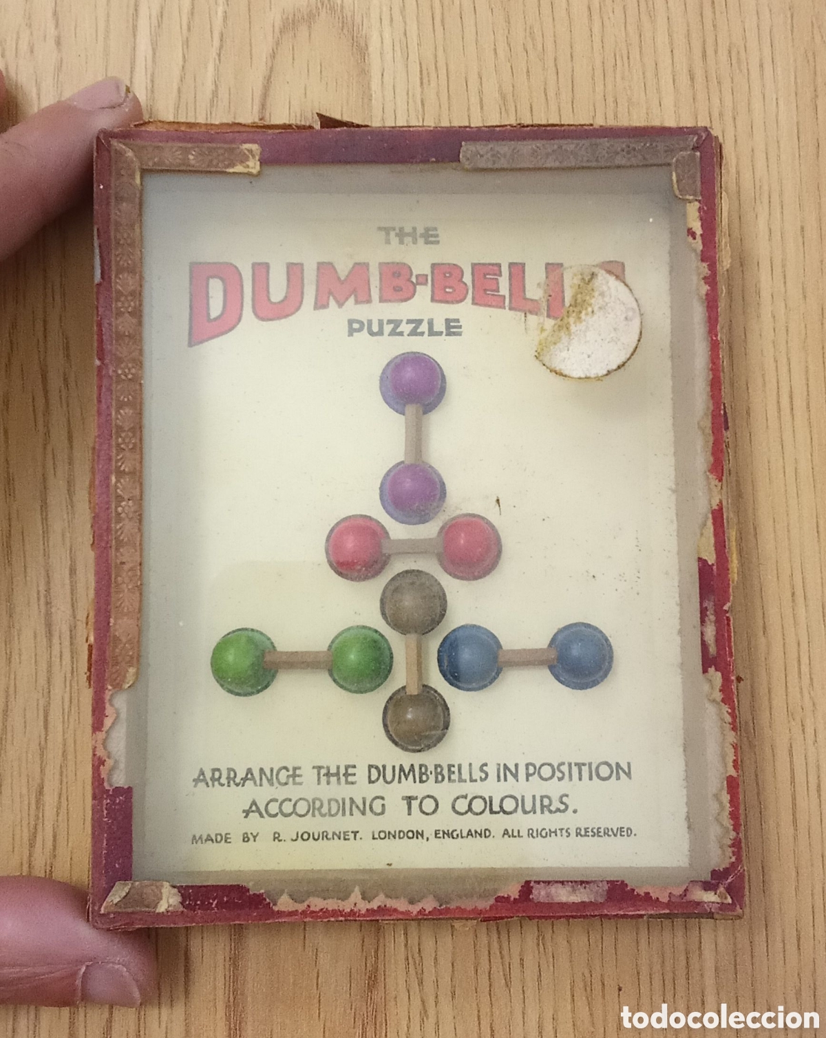 Juguetes antiguos y juegos de colecci&oacute;n: Antiguo juego ingl&eacute;s. DUMB-BELLS. Se vendi&oacute; uno en Tc en 2022.