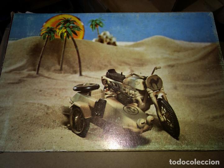 Juguetes antiguos Jyesa: Moto Africa Korps ESCALA DE MADELMAN Jyesa Liebre del desierto años 70 Funciona CON CAJA - Foto 7 - 201346078