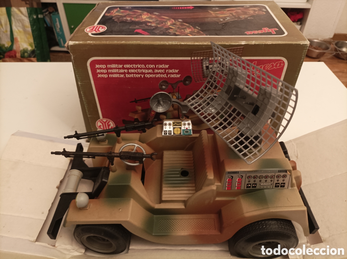 Juguetes antiguos Jyesa: Jeep militar con radar de Jyesa - Foto 1