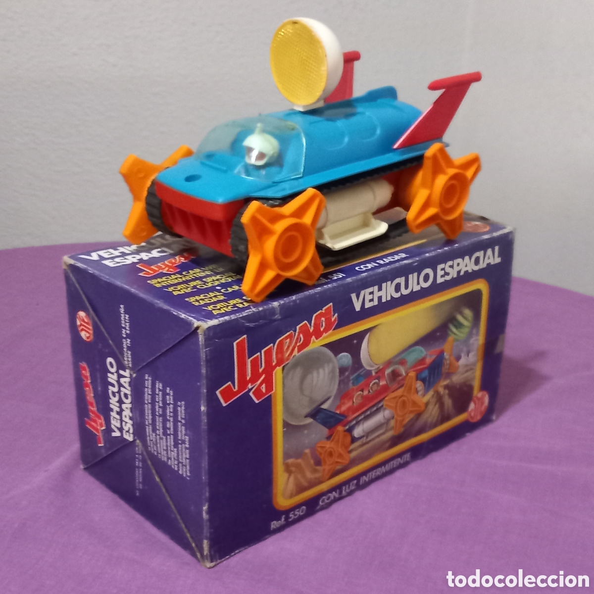 Juguetes antiguos Jyesa: ANTIGUO JUGUETE DE JYESA VEHICULO SPACIAL(FUNCIONANDO)