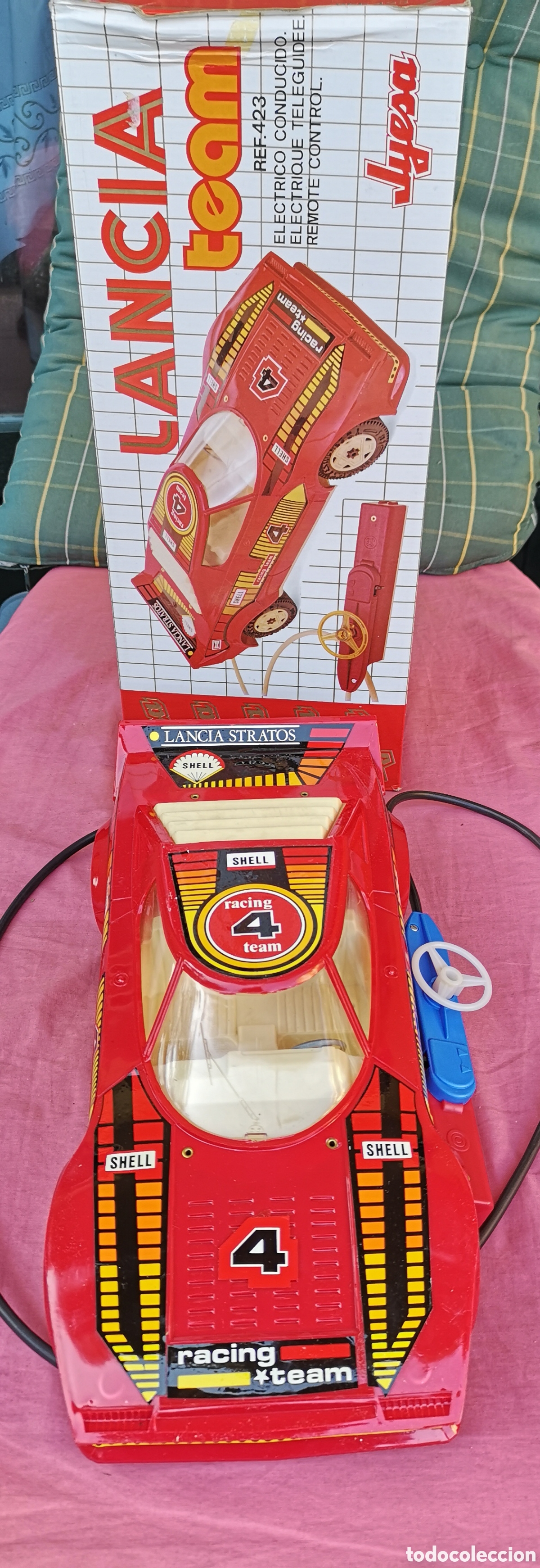 Juguetes antiguos Jyesa: Jyesa. Lancia Team el&eacute;ctrico conducido. Ref 423. SIN USAR. ROTA LA DIRECCI&Oacute;N. A&ntilde;os 70/80.