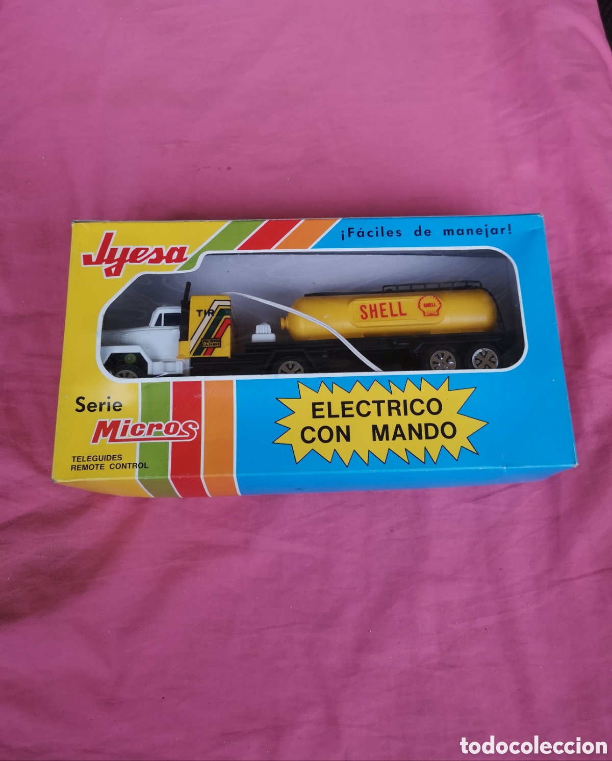 Juguetes antiguos Jyesa: Jyesa. Cami&oacute;n cisterna 132. Serie Micros. EL&Eacute;CTRICO. SIN USAR. FUNCIONA. A&ntilde;os 80.