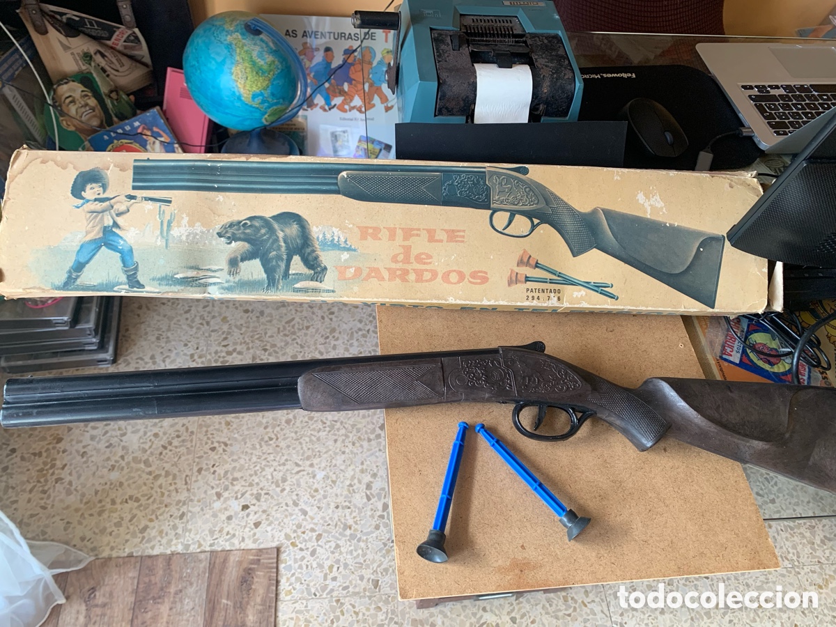 Juguetes antiguos Jyesa: RIFLE DE DARDOS DE JYESA. CAJA ORIGINAL. A&Ntilde;OS 60.