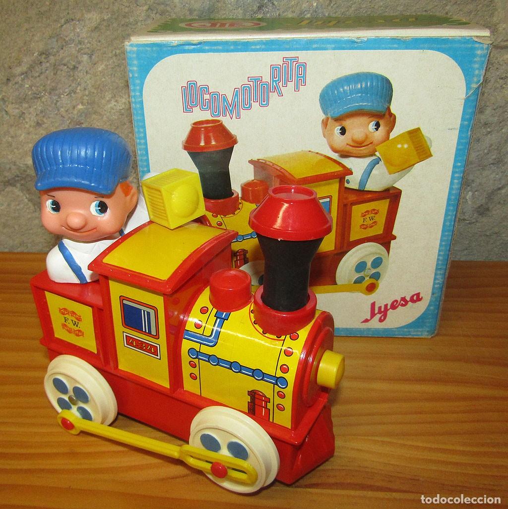 Juguetes antiguos Jyesa: ANTIGUA LOCOMOTORA N&ordm;434 DE JYESA JYELANDIA - NUEVA Y EN SU CAJA ORIGINAL - A&Ntilde;OS 70