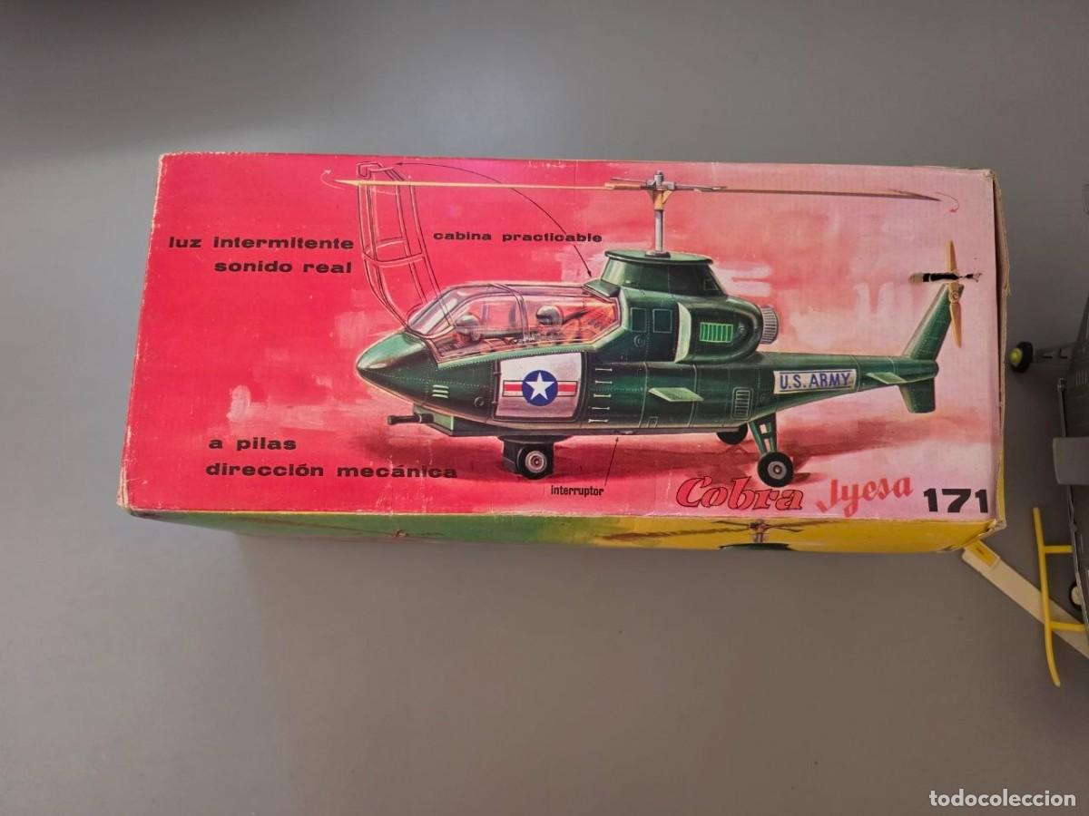 Juguetes antiguos Jyesa: Helic&oacute;ptero COBRA X5 Misi&oacute;n Rescate JYESA (Ref. 181) A&ntilde;os 70 - Caja Original