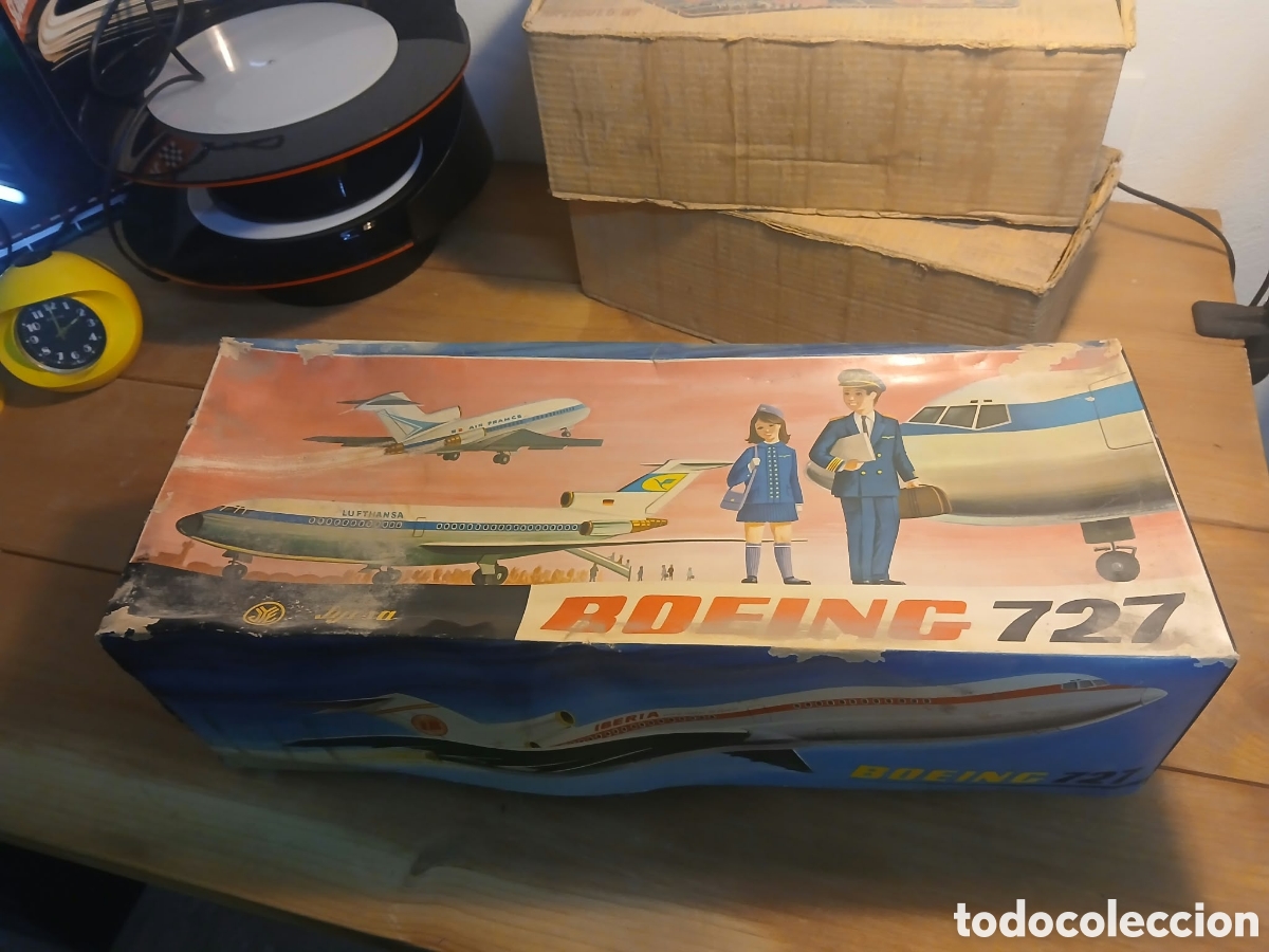 Brinquedos antigos Jyesa: Jyesa BOEING 727 ref-175-A en su caja original