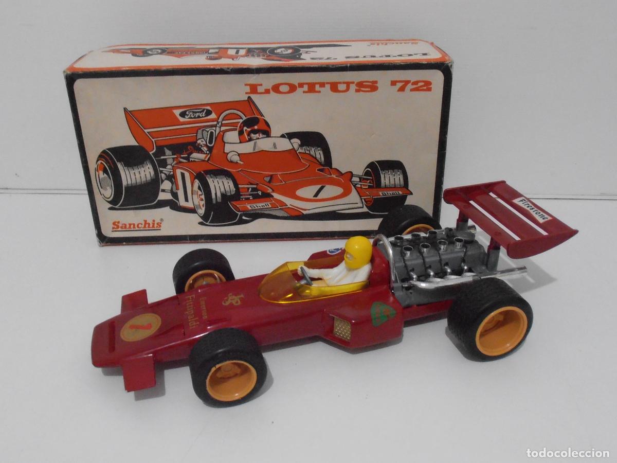 Juguetes antiguos Jyesa: COCHE LOTUS 72 SANCHIS, EMERSON FITTIPALDI, CAJA ORIGINAL, MADE IN SPAIN