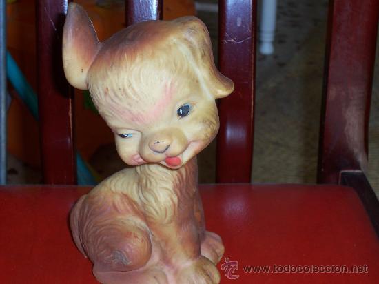 Juguetes antiguos: PERRITO ANTIGUO DE GOMA - Foto 1