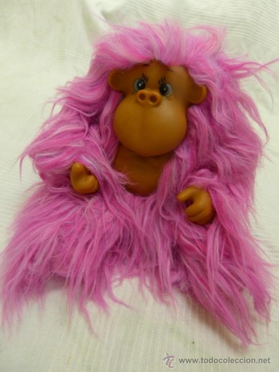 Juguetes antiguos: original orangut&aacute;n rosa - Foto 1