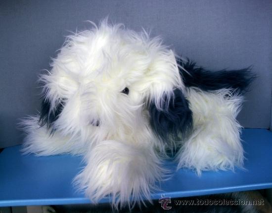 Juguetes antiguos: PERRO PASTOR DE PELUCHE - Foto 1