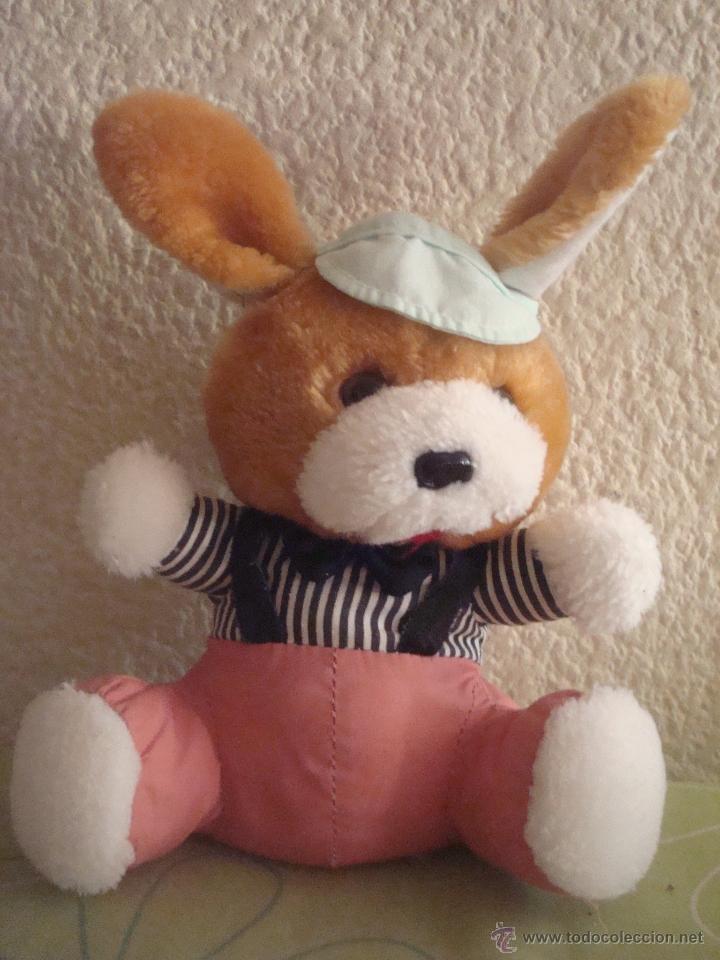 Juguetes antiguos: MU&Ntilde;ECO PELUCHE CONEJO, 25 CMS, - Foto 1