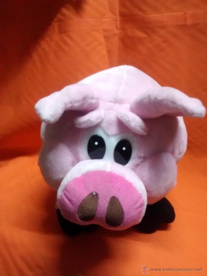 Juguetes antiguos: Peluche CERDO ROSA - Foto 1