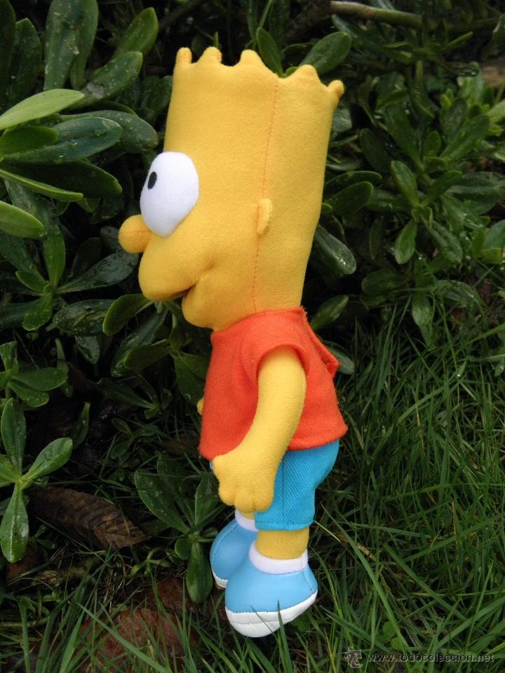 Juguetes antiguos: Mu&ntilde;eco suave Bart Simpson de 28 cm - Foto 2