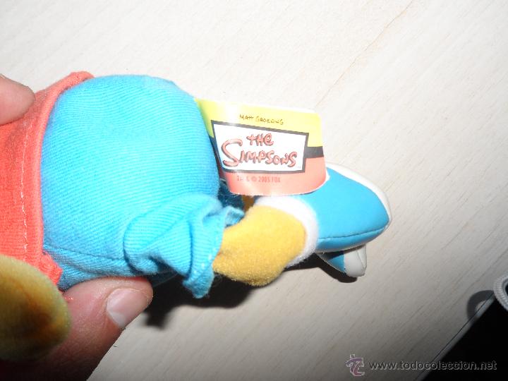Juguetes antiguos: mu&ntilde;eco de peluche de los simpsons orijinal bart simpson - Foto 2