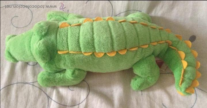 Juguetes antiguos: Peluche cocodrilo. - Foto 2
