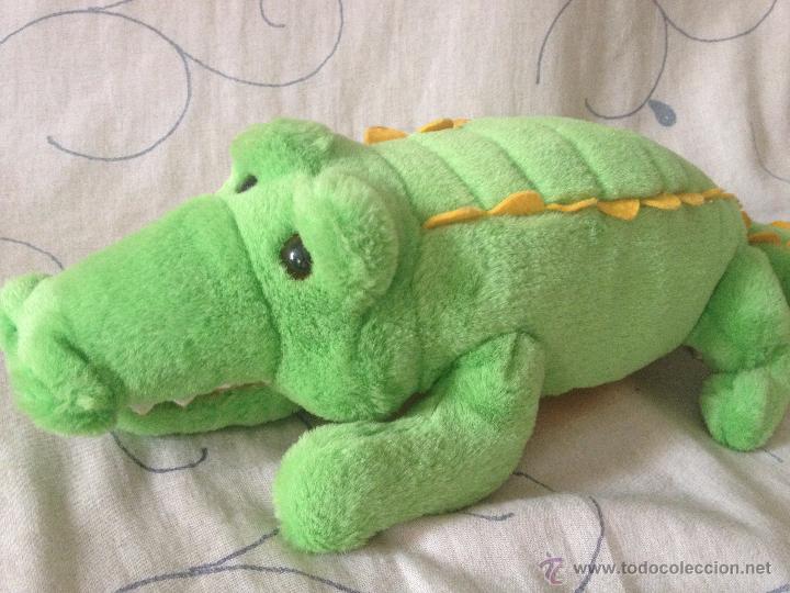 Juguetes antiguos: Peluche cocodrilo. - Foto 3