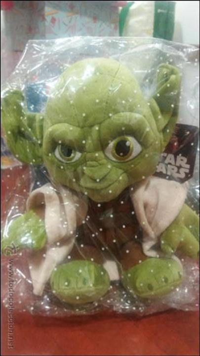 Juguetes antiguos: Peluche Maestro Yoda - Foto 1