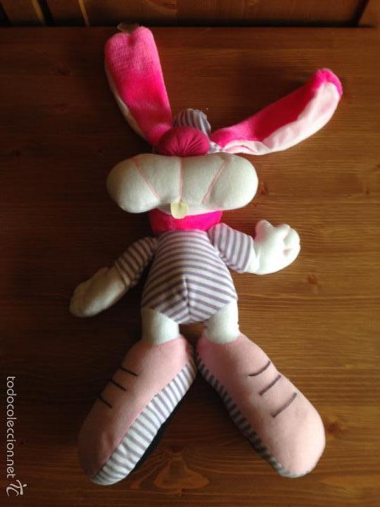 Juguetes antiguos: Mu&ntilde;eco peluche conejo. - Foto 2