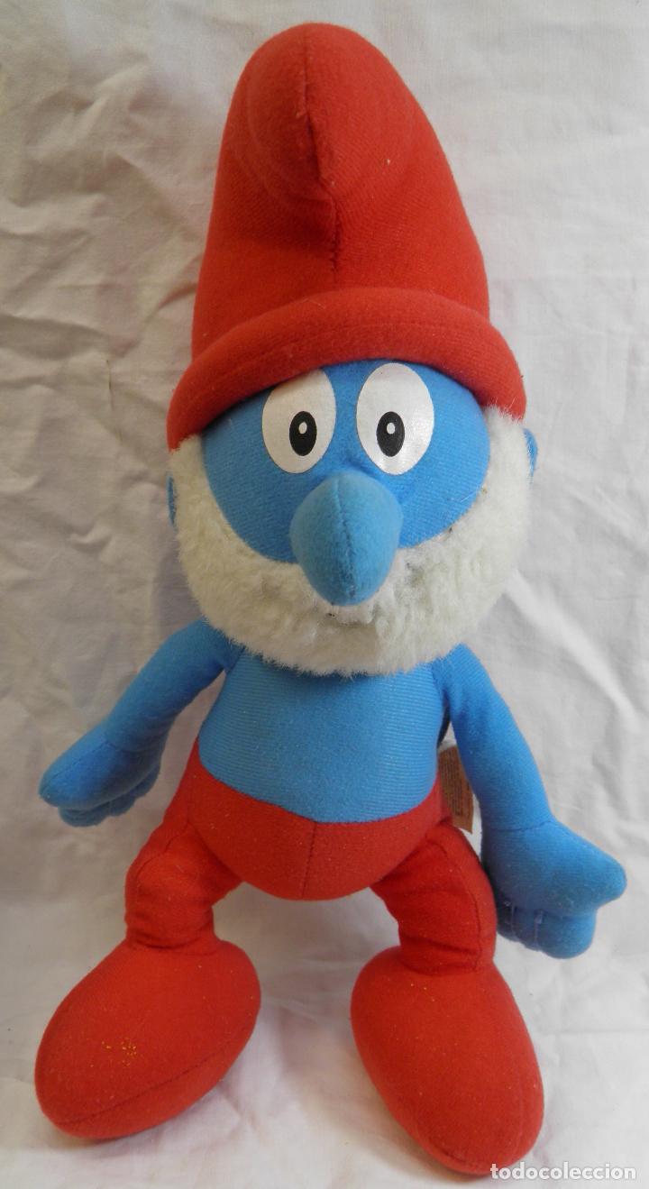 Juguetes antiguos: PELUCHE PAPA PITUFO - Foto 1