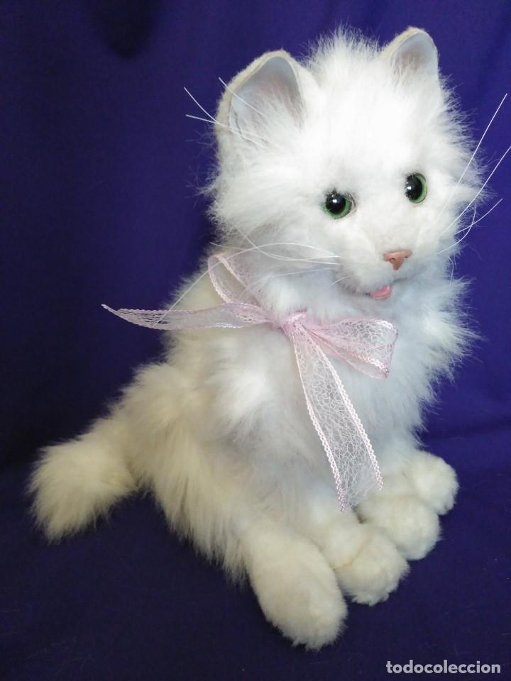 gato peluche real