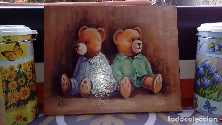 Old Toys: Cuadro Infantil dos ositos