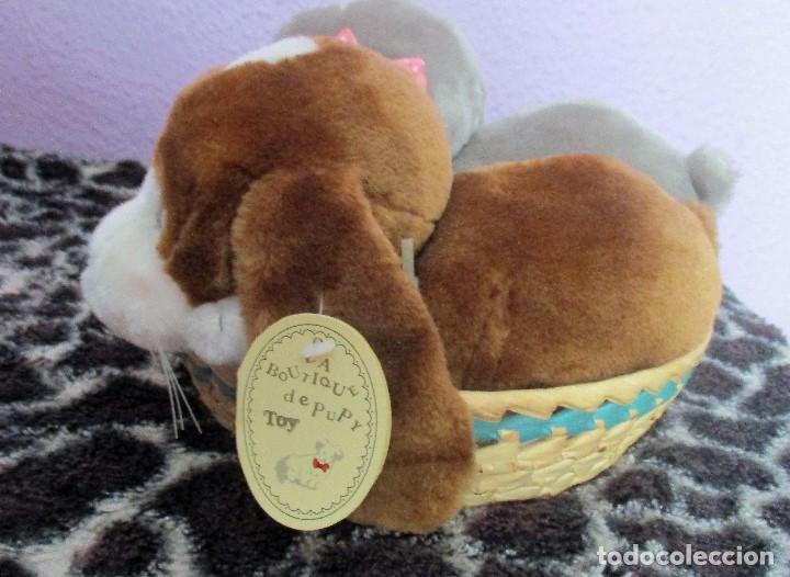 Juguetes antiguos: pareja sad sam en cesta - Foto 2