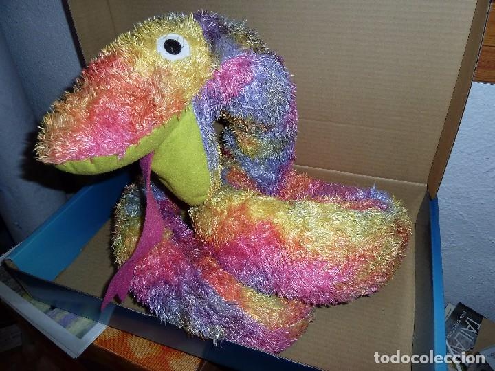 Juguetes antiguos: Serpiente de peluche multicolor - Foto 2