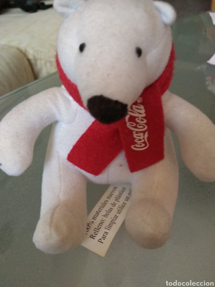 Juguetes antiguos: Coca cola. Osito con bufanda - Foto 1