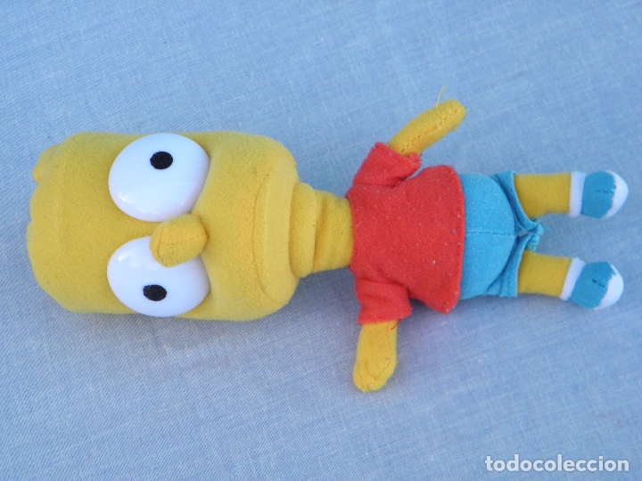 Juguetes antiguos: Mu&ntilde;eco blandito Bart Simpson cabez&oacute;n - Foto 3