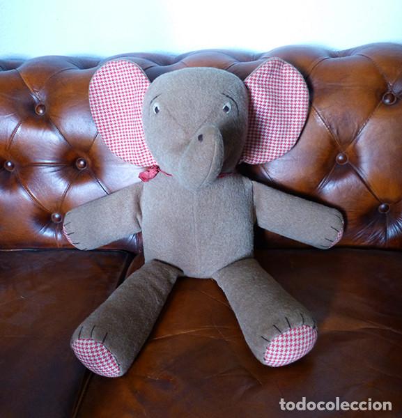 Juguetes antiguos: Elefantito de peluche - Foto 2