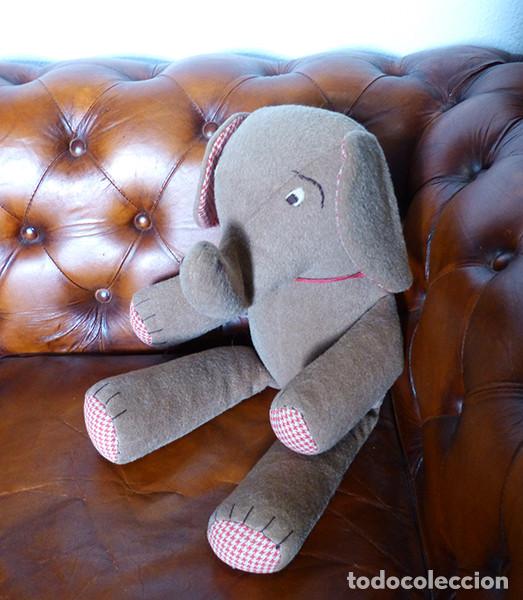 Juguetes antiguos: Elefantito de peluche - Foto 3