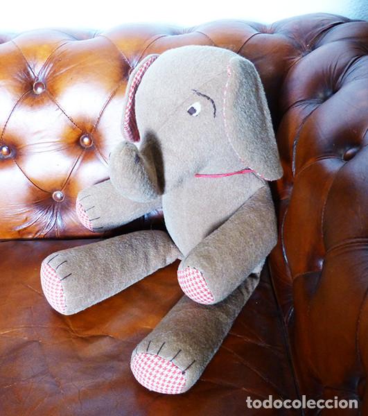 Juguetes antiguos: Elefantito de peluche - Foto 4