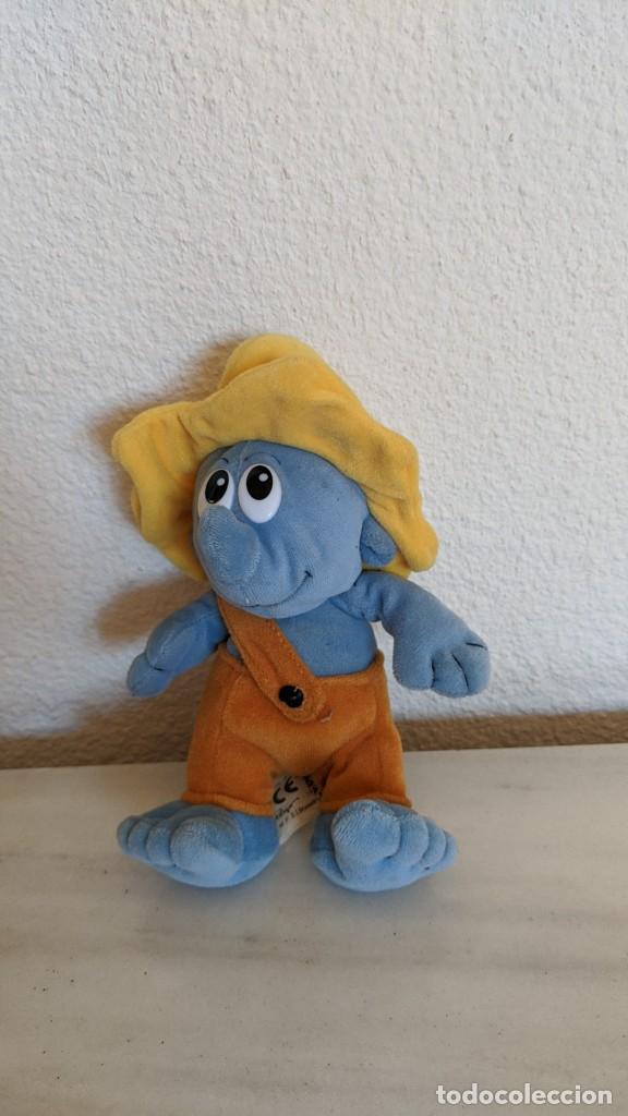 Juguetes antiguos: PELUCHE PITUFO - Foto 1