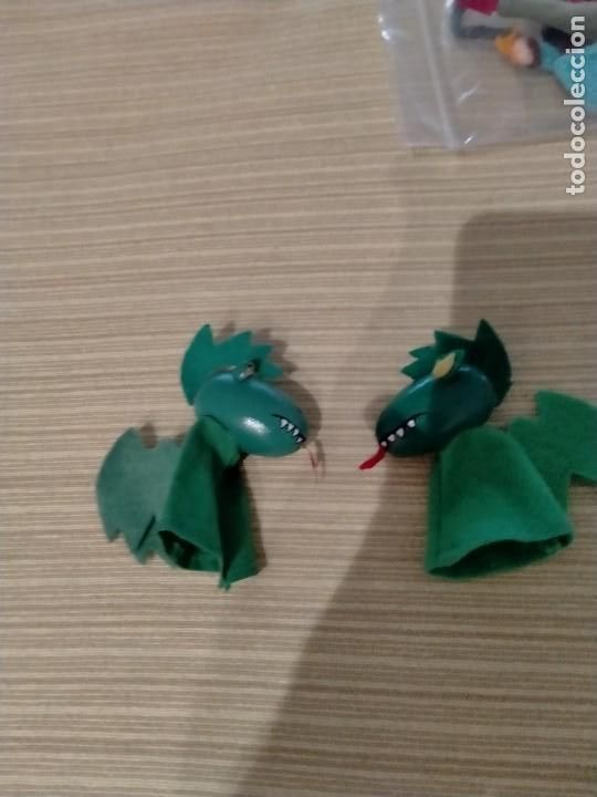 Juguetes antiguos: T&iacute;teres de dedo dragones - Foto 1
