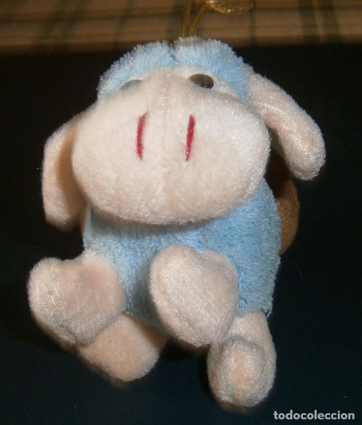 Juguetes antiguos: cordero de peluche para colgar 9 cms - Foto 1