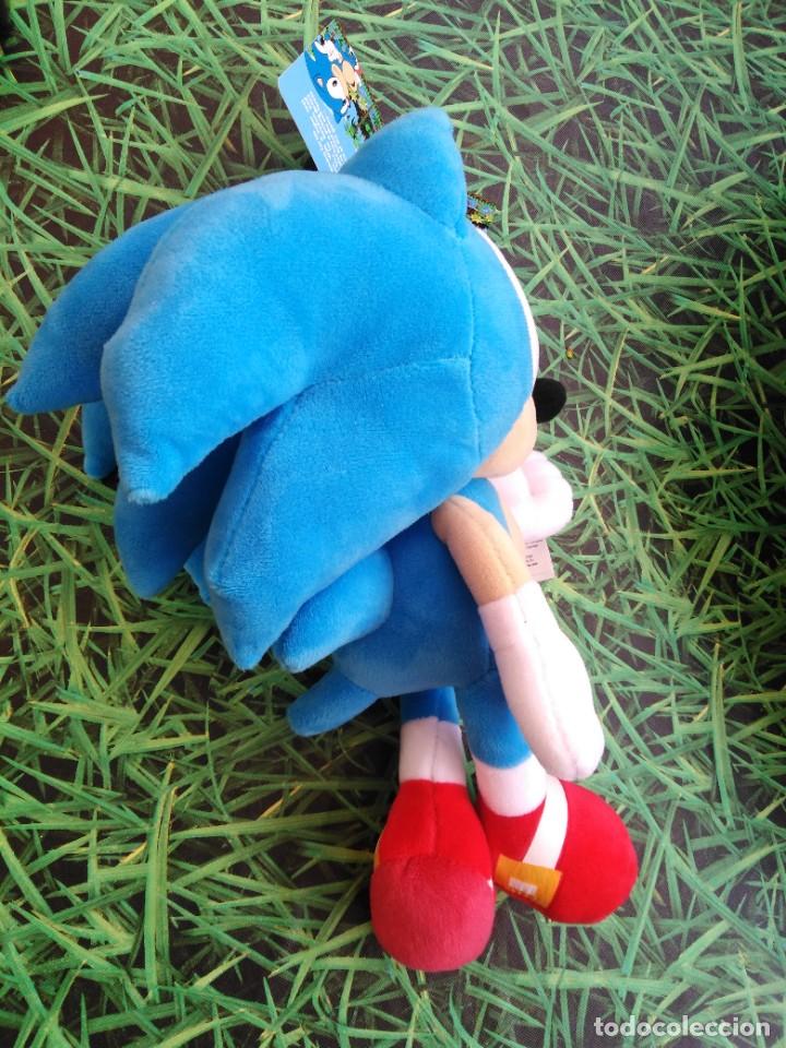 Juguetes antiguos: Mu&ntilde;eco Peluche Sonic - Foto 2