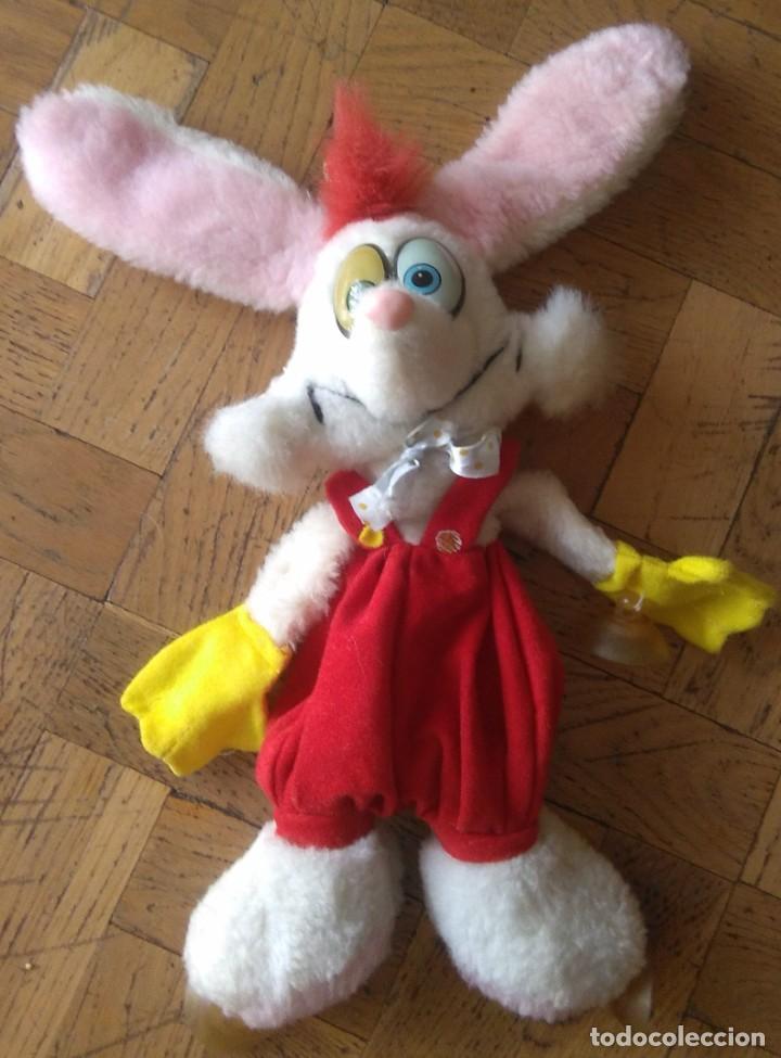 Juguetes antiguos: Peluche de Rogger Rabbit con ventosas - Foto 1
